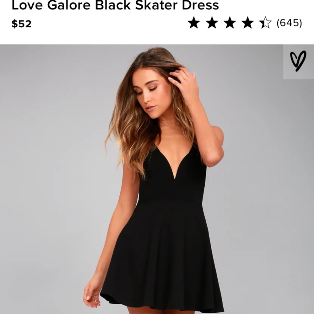 Love Galore Black Skater Dress/Little Black Dress